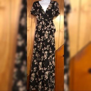 Maxi Front Wrap Dress Forever 21